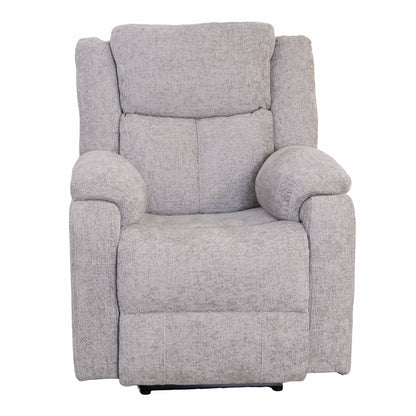 Rome Silver Manual Recliner Armchair