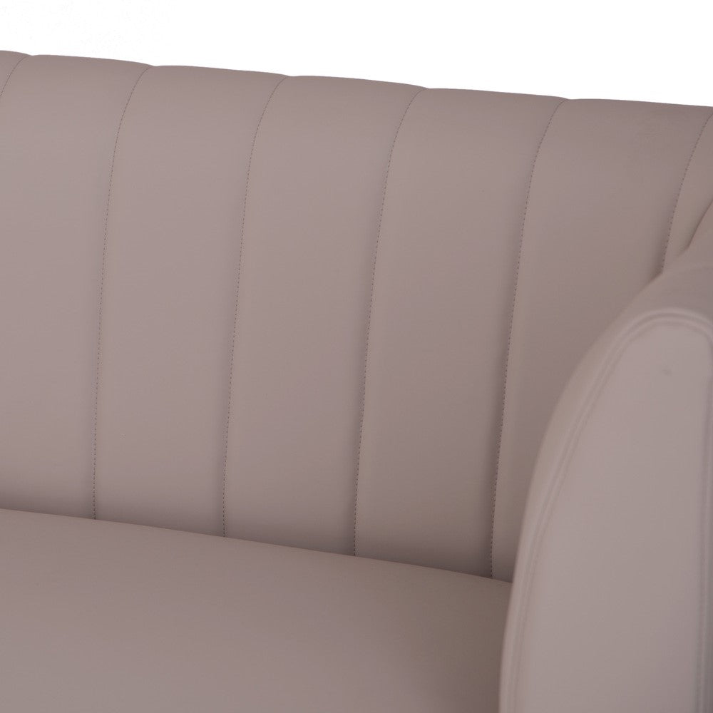 Charlesworth Taupe 142cm Right Hand Modern Industrial Dining Bench