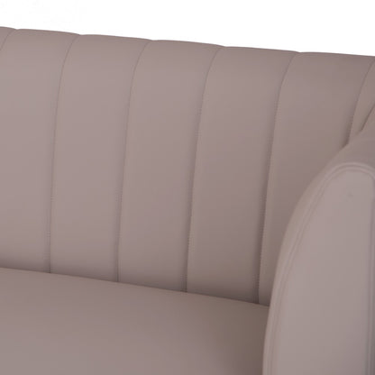 Charlesworth Taupe 142cm Right Hand Modern Industrial Dining Bench