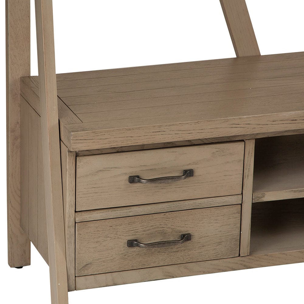 Falmouth Oak Bookcase TV Unit - The Furniture Warehouse