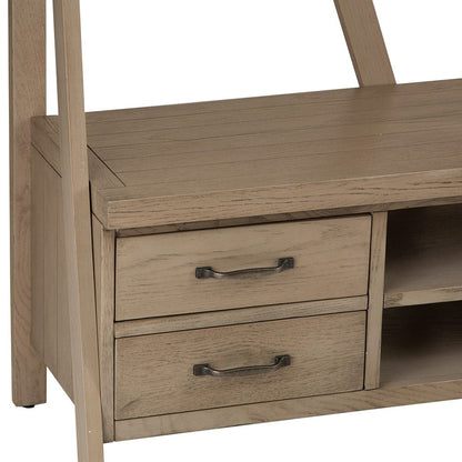 Falmouth Oak Bookcase TV Unit - The Furniture Warehouse