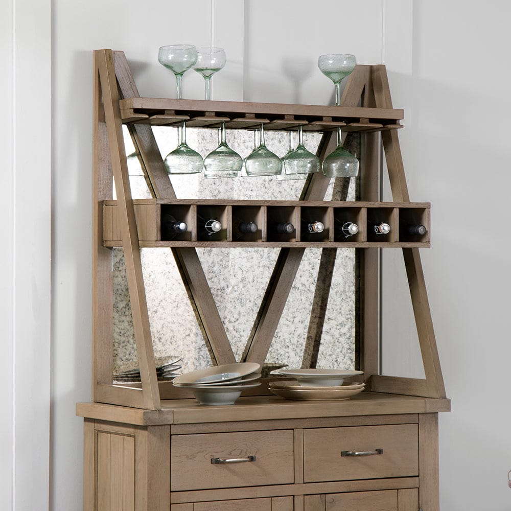 Falmouth Oak Wine Cabinet Top (Top Only) - The Furniture Warehouse