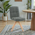 Forest Green Luxe Panel Stitch Swivel Chair with Wooden Legs - The Furniture Warehouse