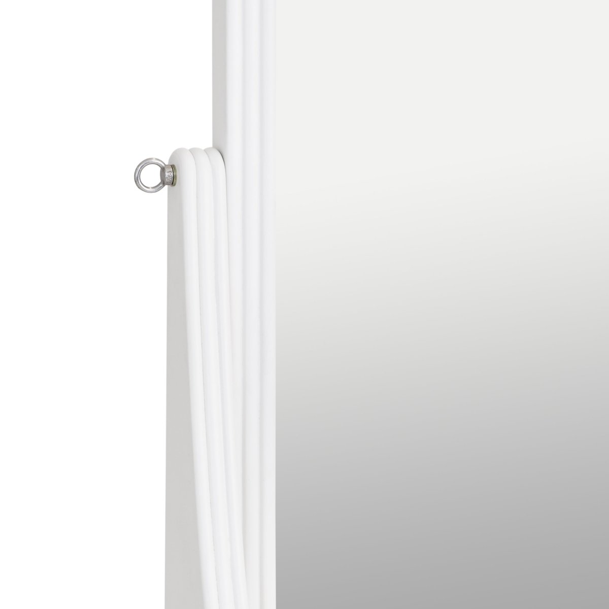 Foxton White Painted Cheval Mirror - The Furniture Warehouse
