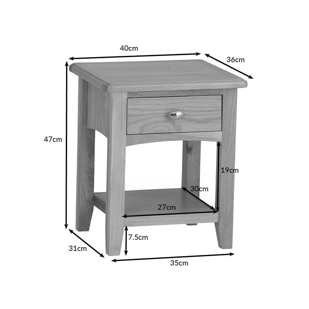 Gloucester Oak Lamp Table