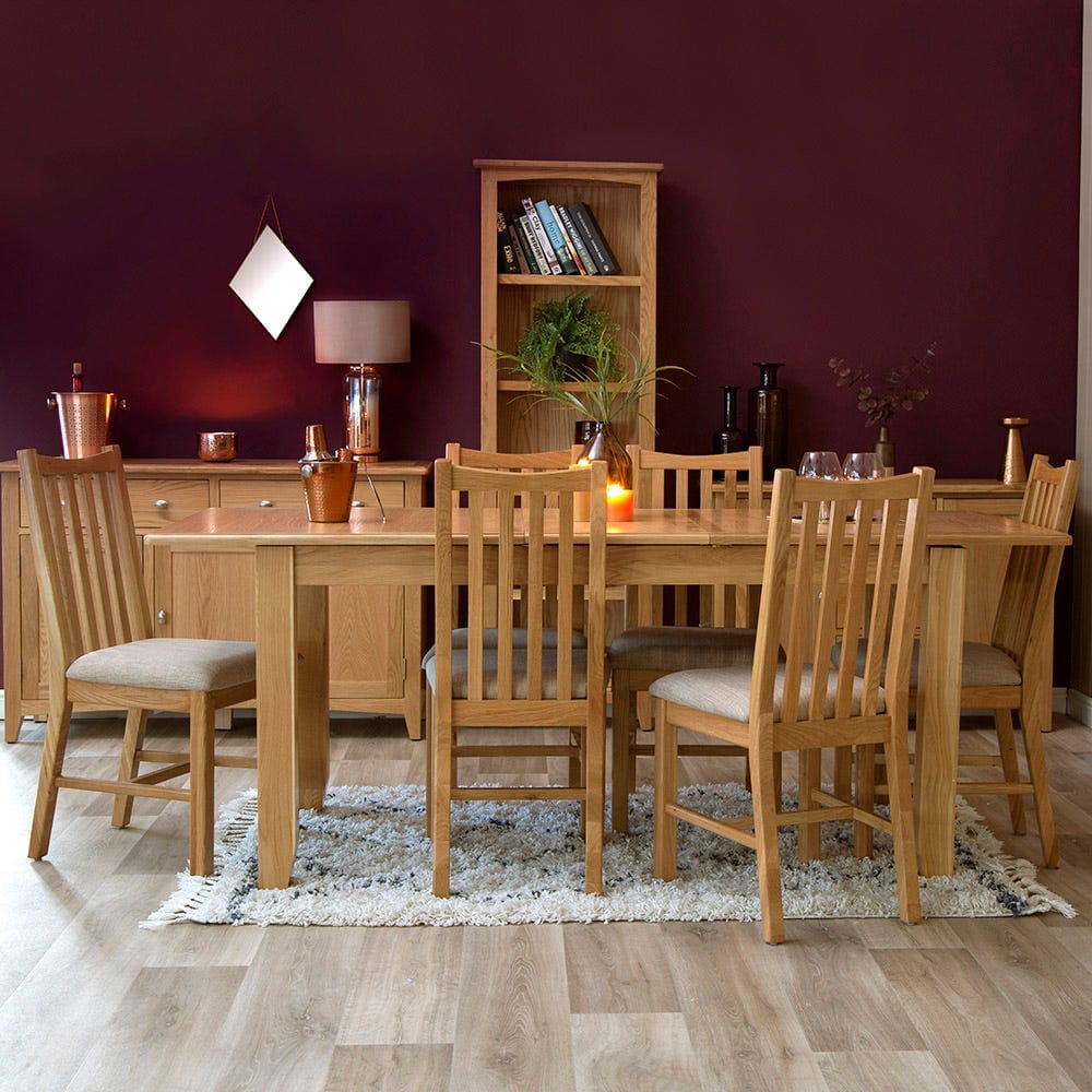 Gloucester Oak 1.6m Extending Dining Table