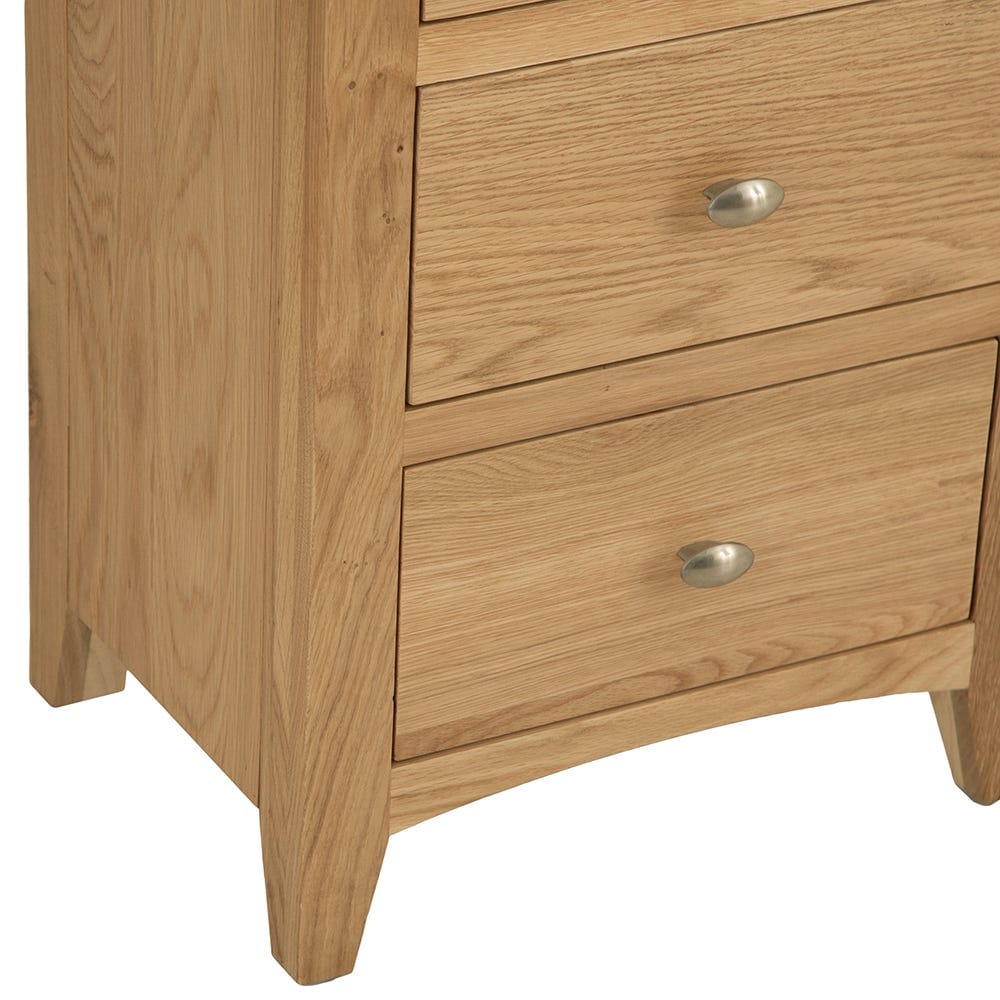 Gloucester Oak 5 Drawer Tallboy