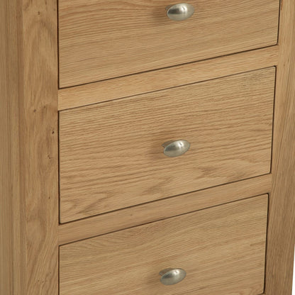 Gloucester Oak 5 Drawer Tallboy