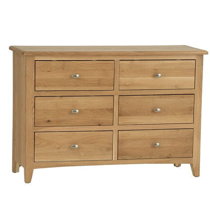 Gloucester Oak Chest of 6 Drawers