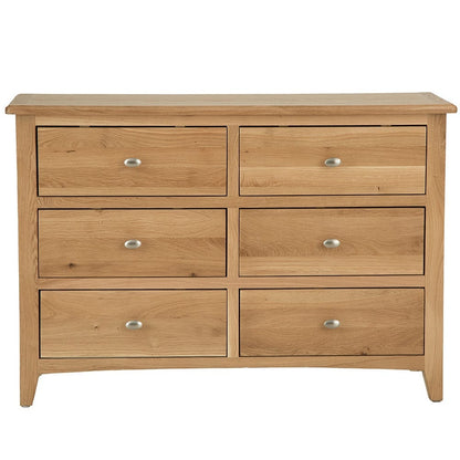 Gloucester Oak Chest of 6 Drawers