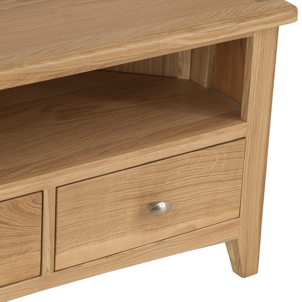 Gloucester Oak Corner TV Unit