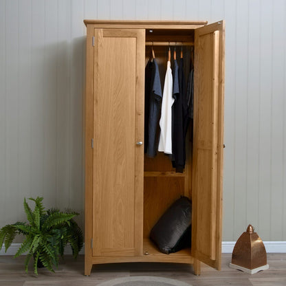 Gloucester Oak Double Wardrobe