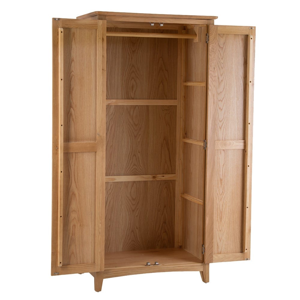 Gloucester Oak Double Wardrobe