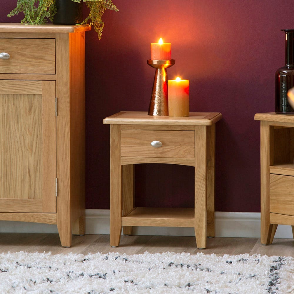 Gloucester Oak Lamp Table