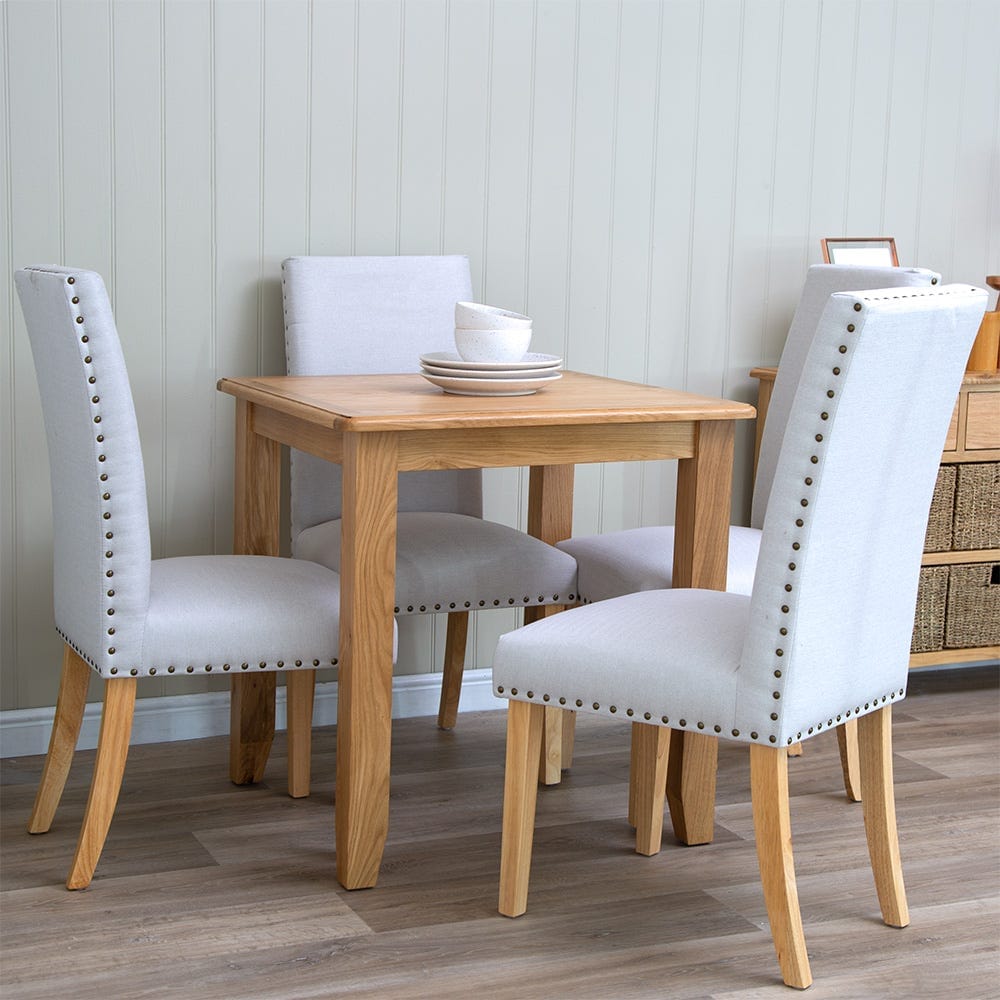 Gloucester Oak Square Fixed Top Dining Table