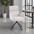 Grey High Back Swivel Chair with Metal Legs - The Furniture Warehouse