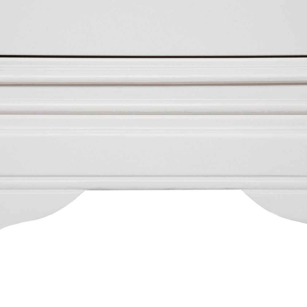 Harrington Bone Painted 5 Drawer Chest - The Furniture Warehouse
