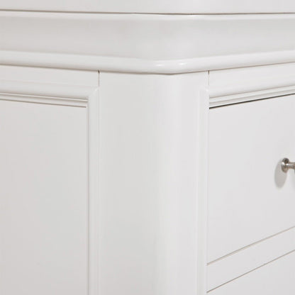 Harrington Bone Painted 7 Drawer Chest - The Furniture Warehouse