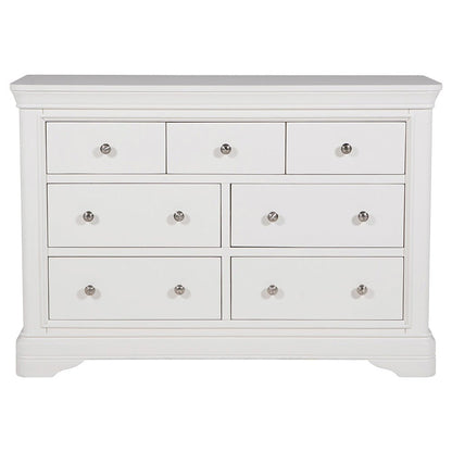 Harrington Bone Painted 7 Drawer Chest - The Furniture Warehouse