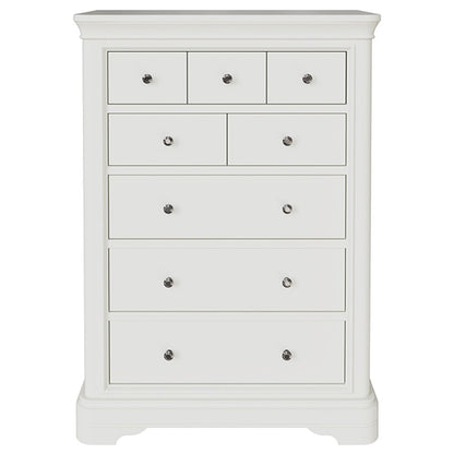 Harrington Bone Painted 8 Drawer Chest - The Furniture Warehouse
