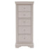 Harrington Taupe Painted 5 Drawer Chest - The Furniture Warehouse