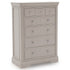 Harrington Taupe Painted 8 Drawer Chest - The Furniture Warehouse