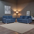 Harrow Royal Blue 2 & 3 Seater Set - The Furniture Warehouse