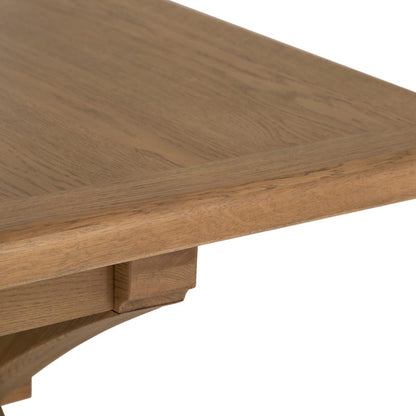 Wessex Smoked Oak 2.0m Extending Cross Leg Dining Table