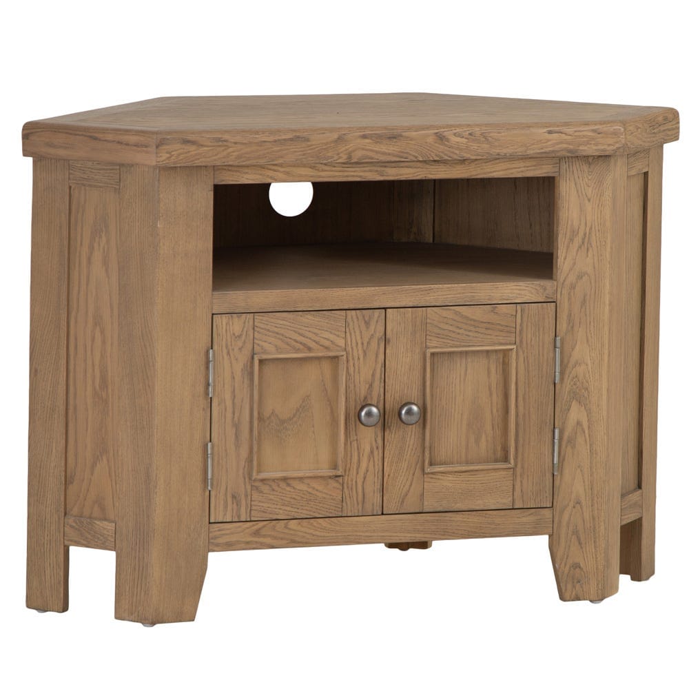 Wessex Smoked Oak Corner TV Unit