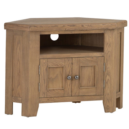 Wessex Smoked Oak Corner TV Unit