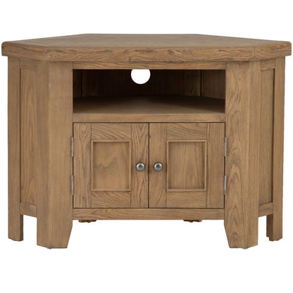 Wessex Smoked Oak Corner TV Unit