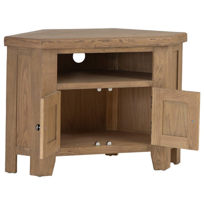 Wessex Smoked Oak Corner TV Unit