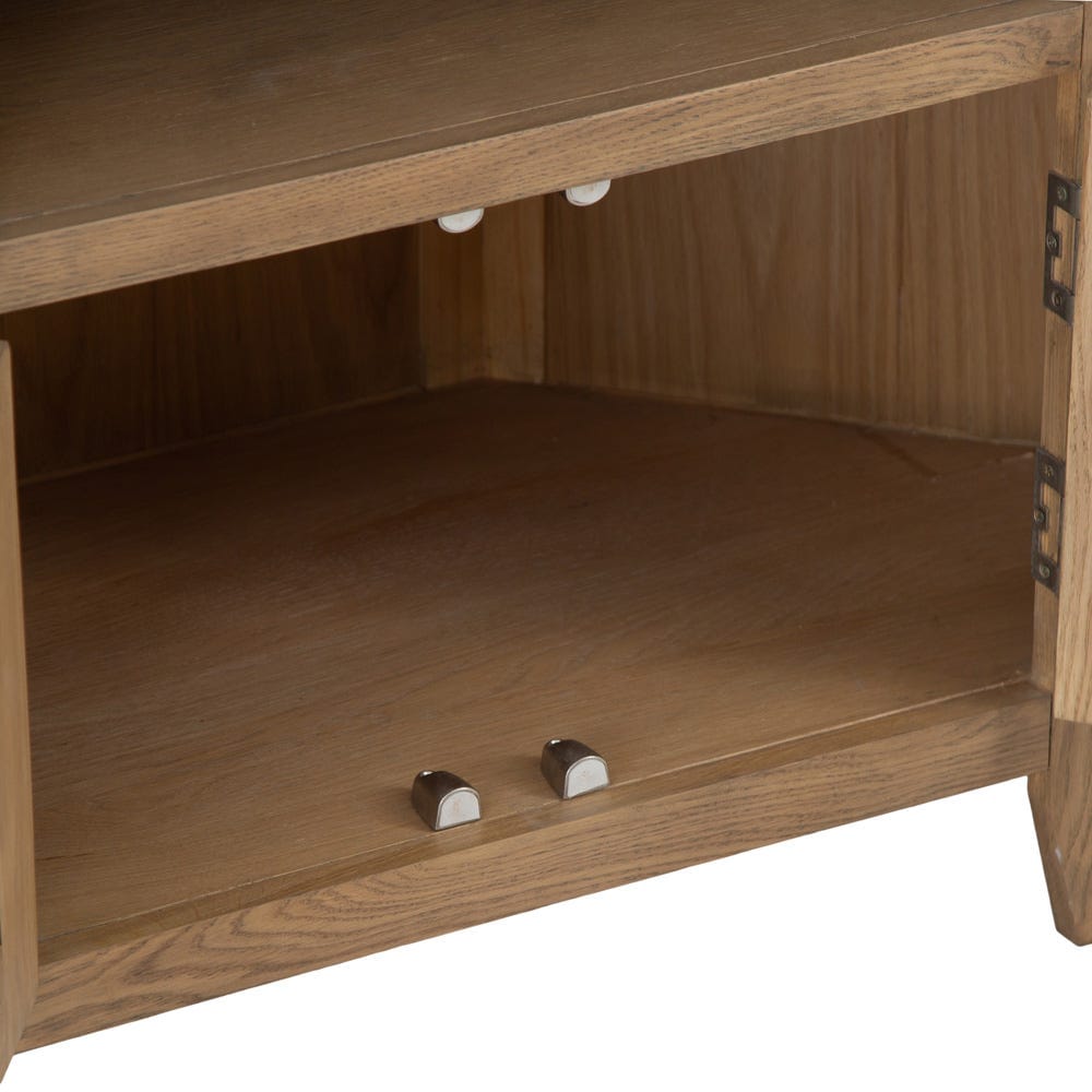 Wessex Smoked Oak Corner TV Unit