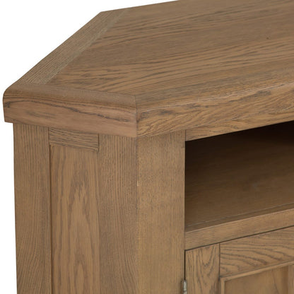 Wessex Smoked Oak Corner TV Unit