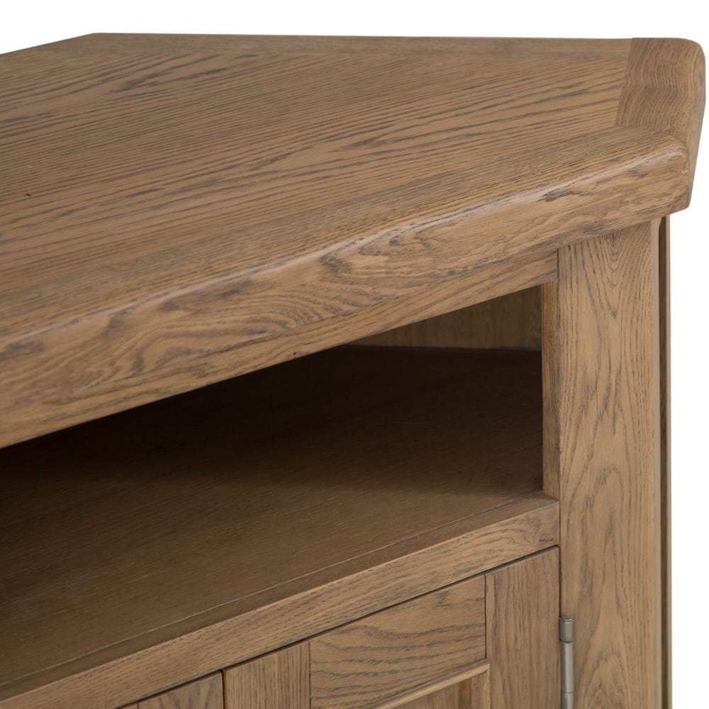 Wessex Smoked Oak Corner TV Unit