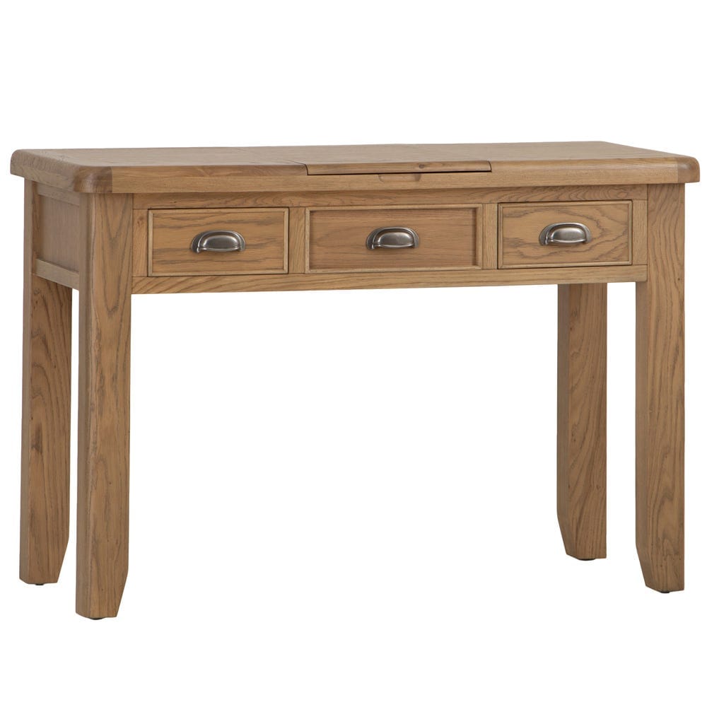 Wessex Smoked Oak Dressing Table With Mirror