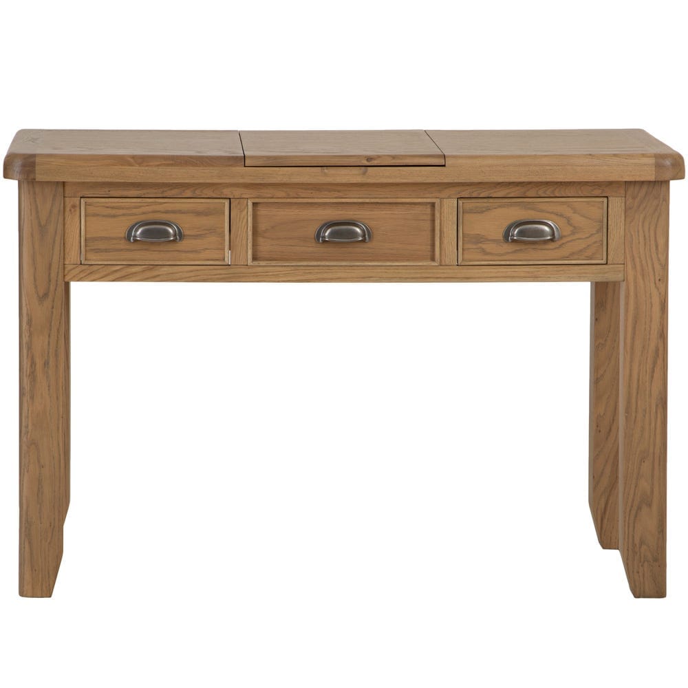 Wessex Smoked Oak Dressing Table With Mirror