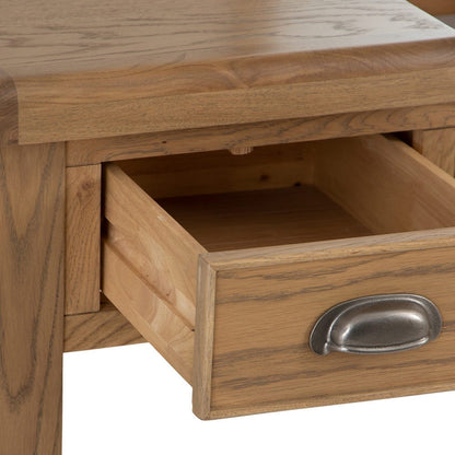 Wessex Smoked Oak Dressing Table With Mirror