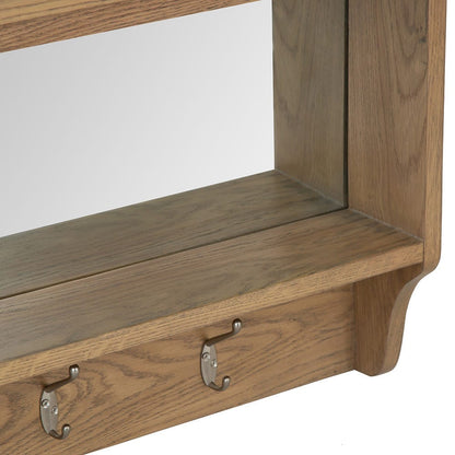 Wessex Smoked Oak Mirrored Coat Rack