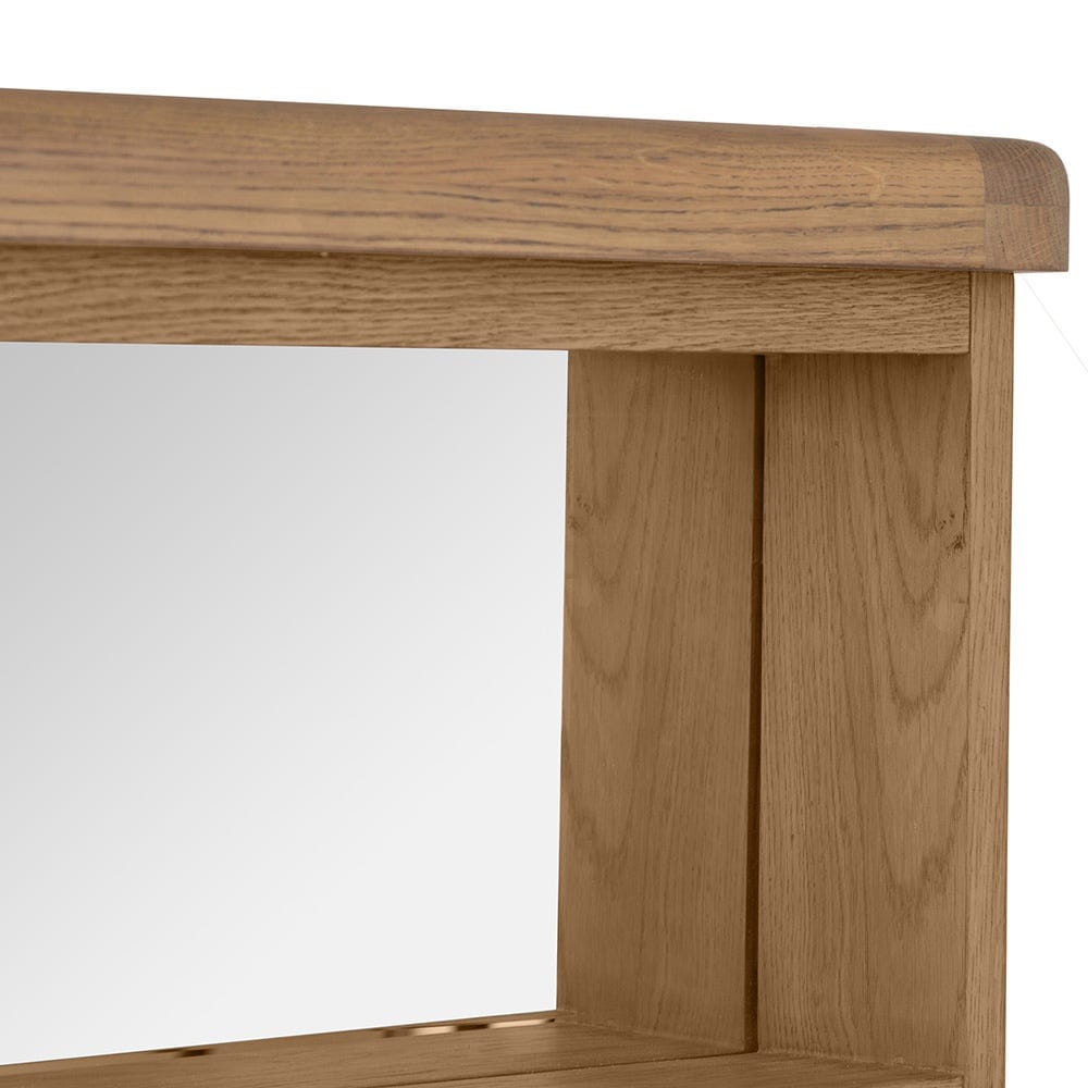 Wessex Smoked Oak Mirrored Coat Rack