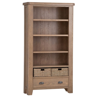 Wessex Smoked Oak Large Bookcase