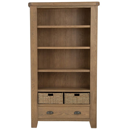 Wessex Smoked Oak Large Bookcase