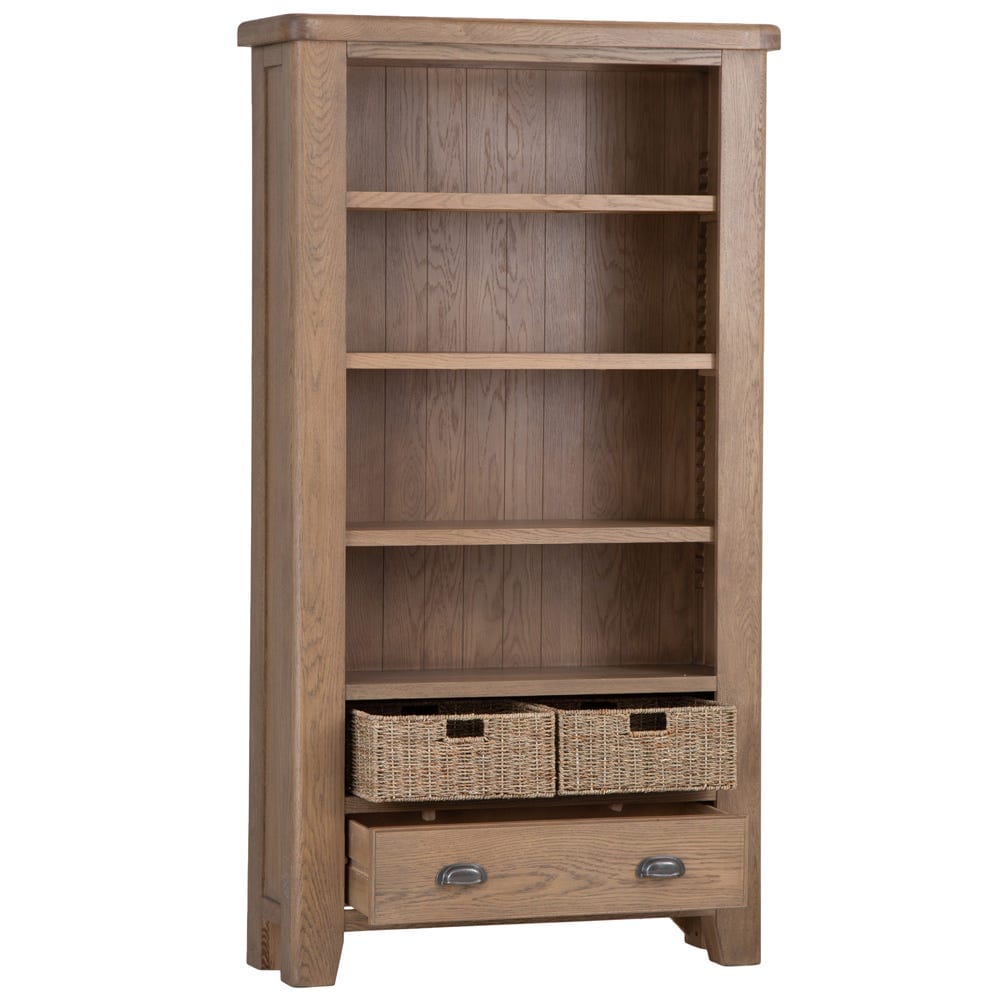 Wessex Smoked Oak Large Bookcase