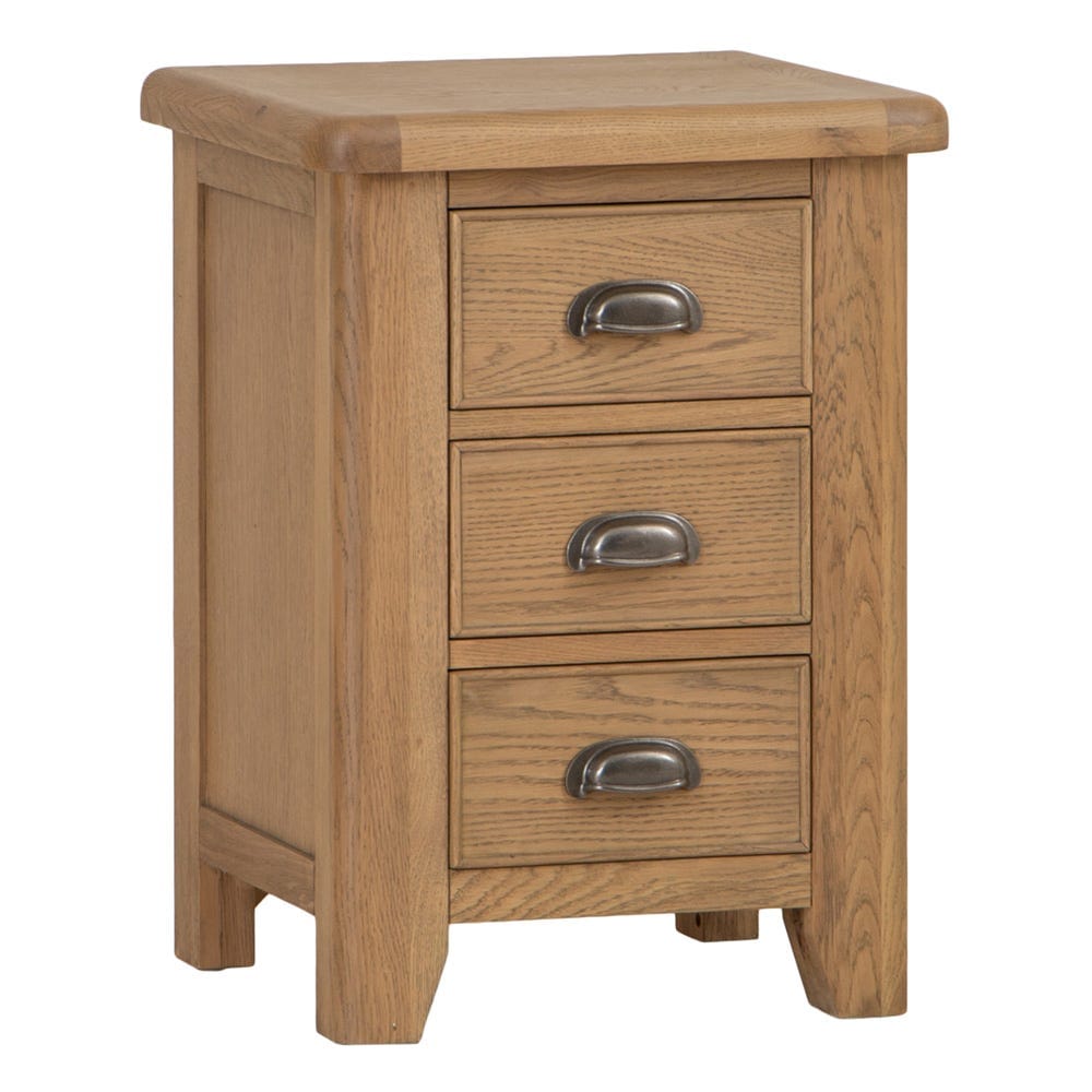 Wessex Smoked Oak Large Bedside Table