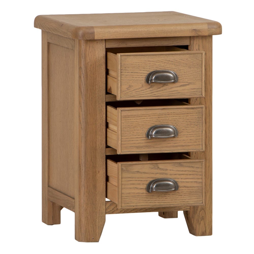 Wessex Smoked Oak Large Bedside Table