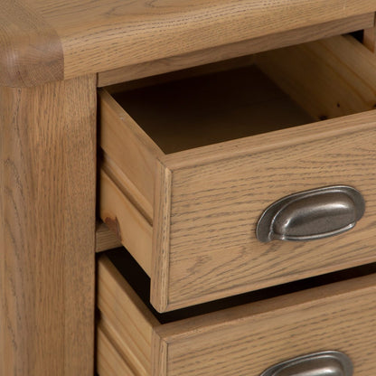 Wessex Smoked Oak Large Bedside Table