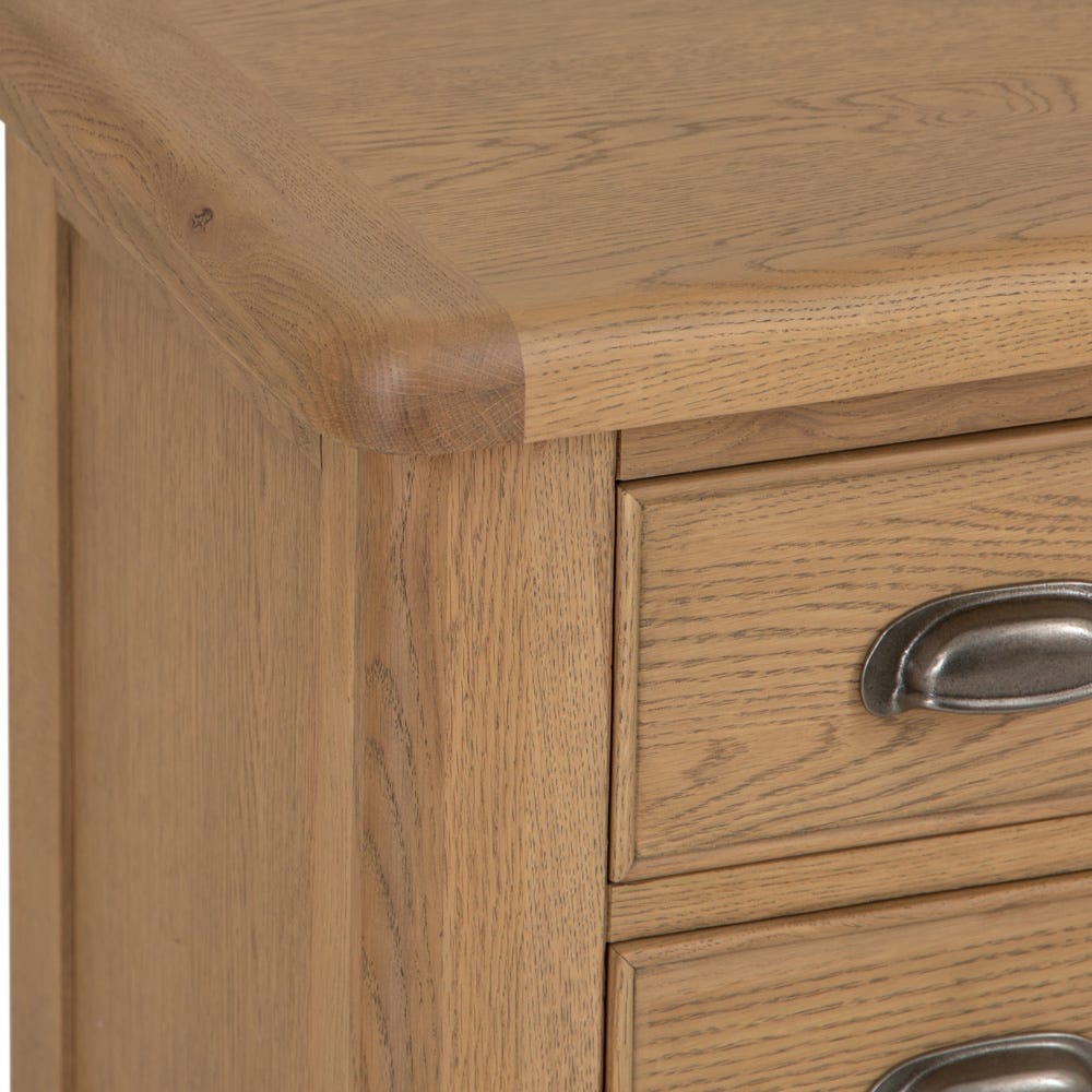 Wessex Smoked Oak Large Bedside Table