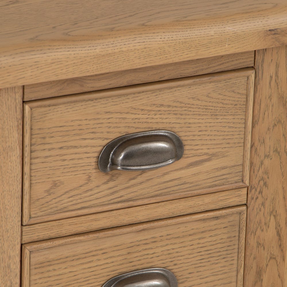 Wessex Smoked Oak Large Bedside Table