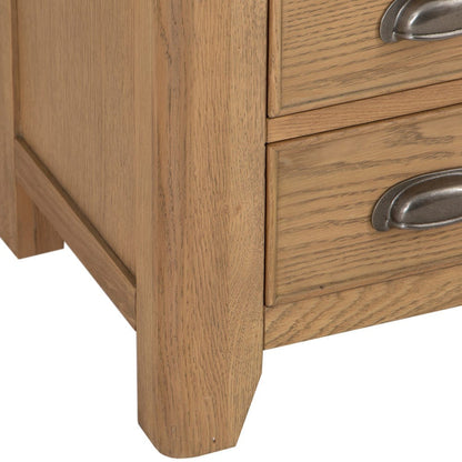 Wessex Smoked Oak Large Bedside Table