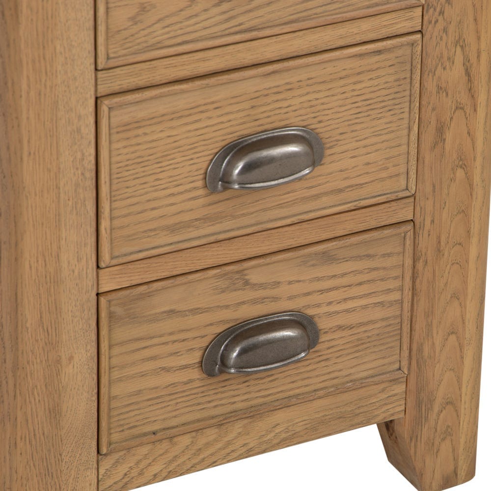 Wessex Smoked Oak Large Bedside Table